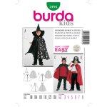 Patron burda 2494 - dguisement enfant sorcier pirate diable - burda - mondial tissus