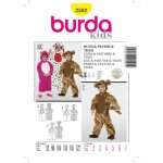 Patron burda 2502 - dguisement enfant chien panthre tigre - burda - mondial tissus