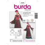Patron burda 2509 - dguisement femme historique chtelaine - burda - mondial tissus