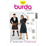 Patron burda 2515 - dguisement homme cossais / highlander - burda - mondial tissus