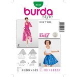 Patron burda 2518 - dguisement femme rock'n roll - burda - mondial tissus