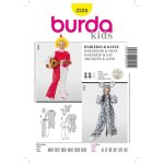 Patron burda 2524 - dguisement enfant arlequin & chat - burda - mondial tissus