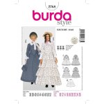 Patron burda 2768 - dguisement historique robes femme 1848 - burda - mondial tissus
