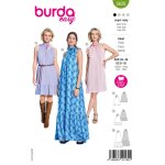 Patron burda 5628 - robe 34 � 44 - burda - mondial tissus