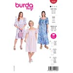 Patron burda 5630 - robe 34 � 44 - burda - mondial tissus