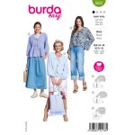 Patron burda 5632 - chemisier 34 � 44 - burda - mondial tissus