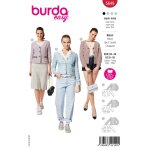 Patron burda 5649 - blazer 34 � 44 - burda - mondial tissus