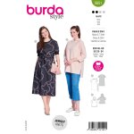 Patron burda 5651 - robe et t - shirt 46 � 60 - burda - mondial tissus