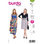 Patron burda 5653 - jupe 36 � 48 - burda - mondial tissus