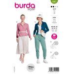 Patron burda 5667 - cardigan 36 � 48 - burda - mondial tissus