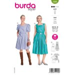 Patron burda 5668 - robe 36 � 48 - burda - mondial tissus