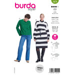 Patron burda 5679 - pull / t - shirt 36 - 48 - burda - mondial tissus