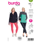 Patron burda 5691 - t - shirt de sport 46 - 60 - burda - mondial tissus
