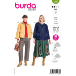 Patron burda 5695 - vestes 36 - 48 - burda - mondial tissus