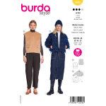 Patron burda 5698 - gilet / blazer 36 - 48 - burda - mondial tissus