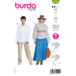 Patron burda 5700 - chemisiers 36 - 48 - burda - mondial tissus