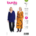 Patron burda 5704 - robes / tunique 46 - 60 - burda - mondial tissus