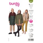 Patron burda 5941 veste sportive et manteau 36 au 50 - burda - mondial tissus