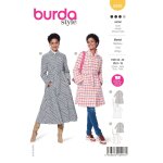 Patron burda 5949 manteau fermeture ceinture 36 au 46 - burda - mondial tissus