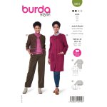 Patron burda 5951 veste manteau sans col 36 / 46 - burda - mondial tissus