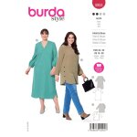 Patron burda 5953 blouse robe fluide dcollet v 46 au 56 - burda - mondial tissus