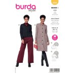 Patron burda 5958 veste manteau poches plaqu�es 36 au 46 - burda - mondial tissus