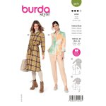 Patron burda 5971 chemise blouse ceinture 36 au 46 - burda - mondial tissus