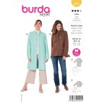 Patron burda 5974 veste manteau manches raglants 36 au 46 - burda - mondial tissus