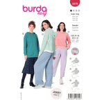 Patron burda 5979 sweatshirt  capuche variantes 36 au 50 - burda - mondial tissus