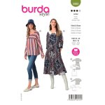 Patron burda 5980 blouse et robe classique 36 au 50 - burda - mondial tissus
