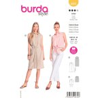 Patron burda 6003 - robe / blouse faon chemisier 36 - 46 - burda - mondial tissus