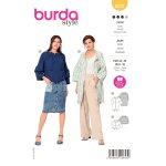 Patron burda 6022 - veste style parka 36 - 46 - burda - mondial tissus