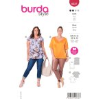 Patron burda 6037 - blouse fluide 46 - 56 - burda - mondial tissus
