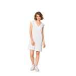 Patron burda 6048 - robe chasuble avec encolure en v - burda - mondial tissus