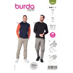 Patron burda 6064 - sweat - shirt classique avec capuche ou bordure d'encolure - burda - mondial tissus ...