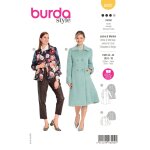 Patron burda 6092 - manteau / veste double boutonnage avec grand col - burda - mondial tissus