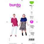 Patron burda 6105 blouse du 44 au 54 - burda - mondial tissus