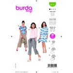 Patron burda 6111 blouse et robe du 34 au 44 - burda - mondial tissus