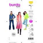 Patron burda 6114 gilet & veste du 34 au 44 - burda - mondial tissus