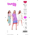 Patron burda 6117 top & robe du 34 au 44 - burda - mondial tissus