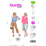 Patron burda 6145 top crois� du 34 au 44 - burda - mondial tissus