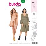 Patron burda 6205 robe patineuse taille - du 36 au 46 - burda - mondial tissus