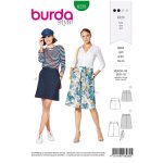Patron burda 6235 jupes trapze avec empicement du 36 au 46 - burda - mondial tissus