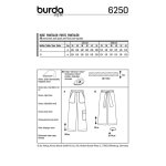 Patron burda 6250 pantalon ample pour femmes du 36 au 46 - burda - mondial tissus