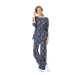 Patron burda 6261 pyjama et pyjashort pour femmes du 36 au 46 - burda - mondial tissus