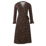 Patron burda 6282 robe portefeuille pour femmes du 36 au 46 - mondial tissus