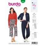 Patron burda 6283 pantalon bouffant pour femmes du 36 au 46 - burda - mondial tissus