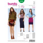 Patron burda 6598 jupe - mondial tissus