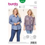 Patron burda 6614 chemisier du 44 au 56 - burda - mondial tissus