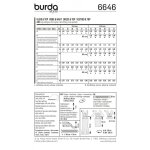 Patron burda 6646 robe & haut du 36 au 46 - burda - mondial tissus